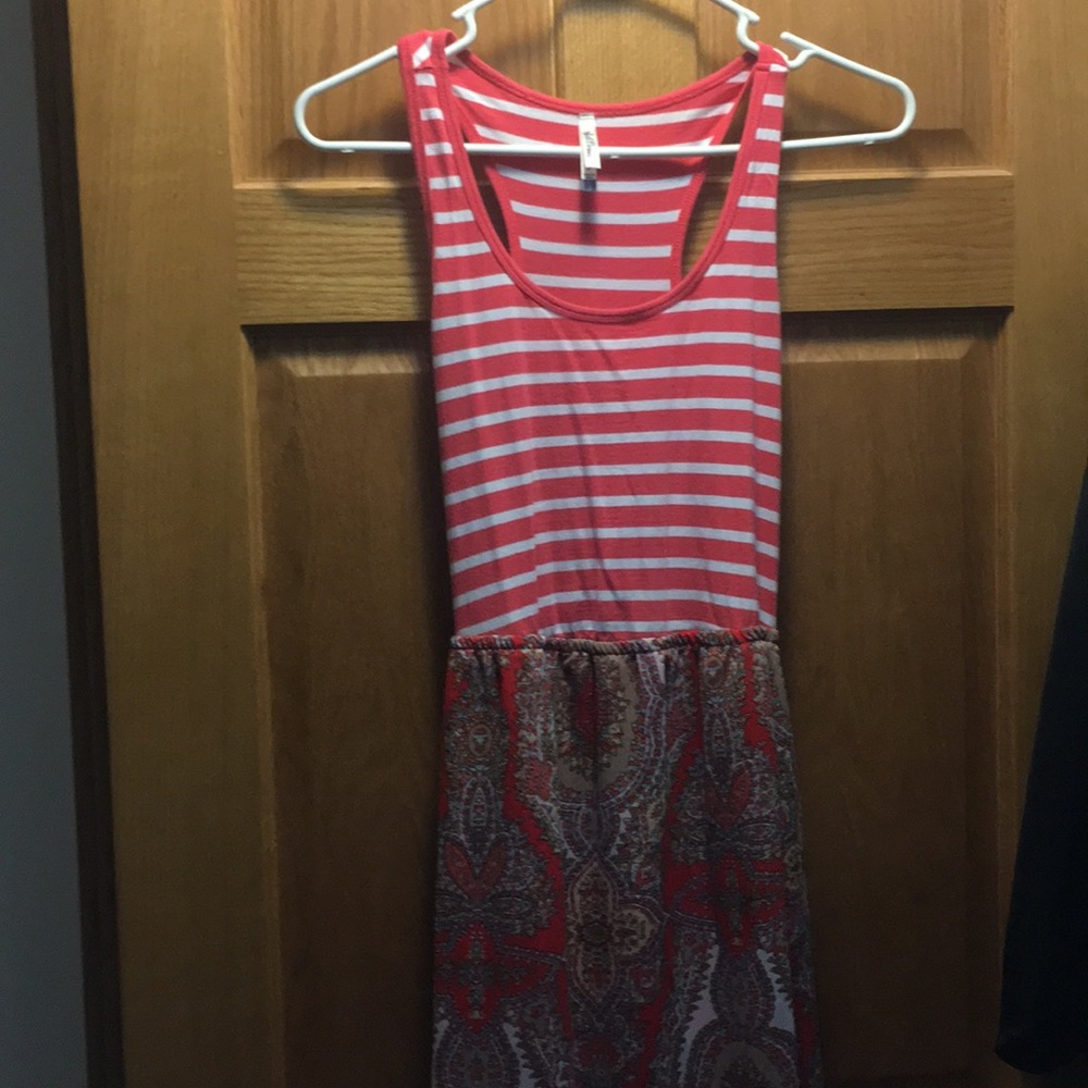Pink maxi dress